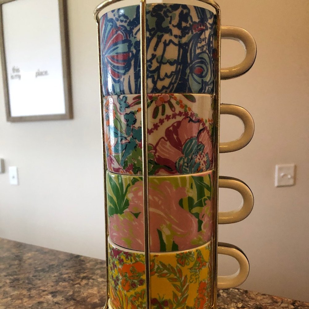 Stackable Coffee Mugs- Lilly Pullitzer